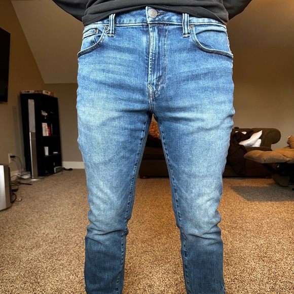 American Eagle Men's Blue Jeans Slim Straight Next Level Flex 32x32 - Picture 1 of 8